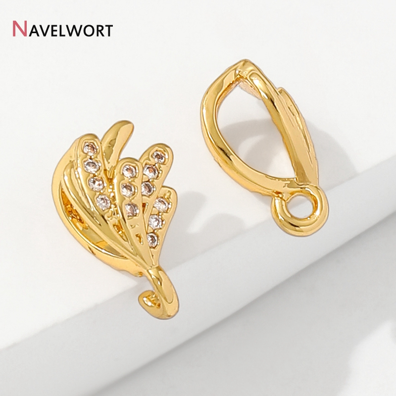 Jewelry Making Gold - مشبك تعليق مجوهرات من النحاس المطلي