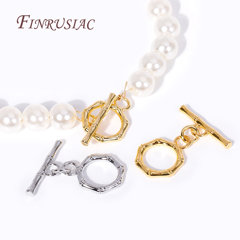 Toggle Clasp Gold - مشابك تبديل مطلية بالذهب عيار 18