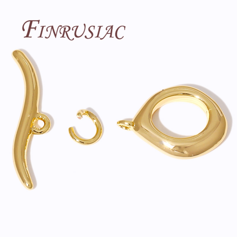 Toggle Clasp Gold - مشبك تبديل OT مطلي بالذهب عيار