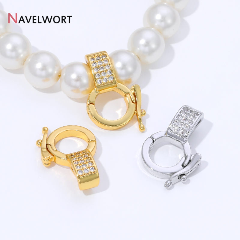 Jewelry Making Gold - مشبك تعليق قلادة من النحاس المطلي