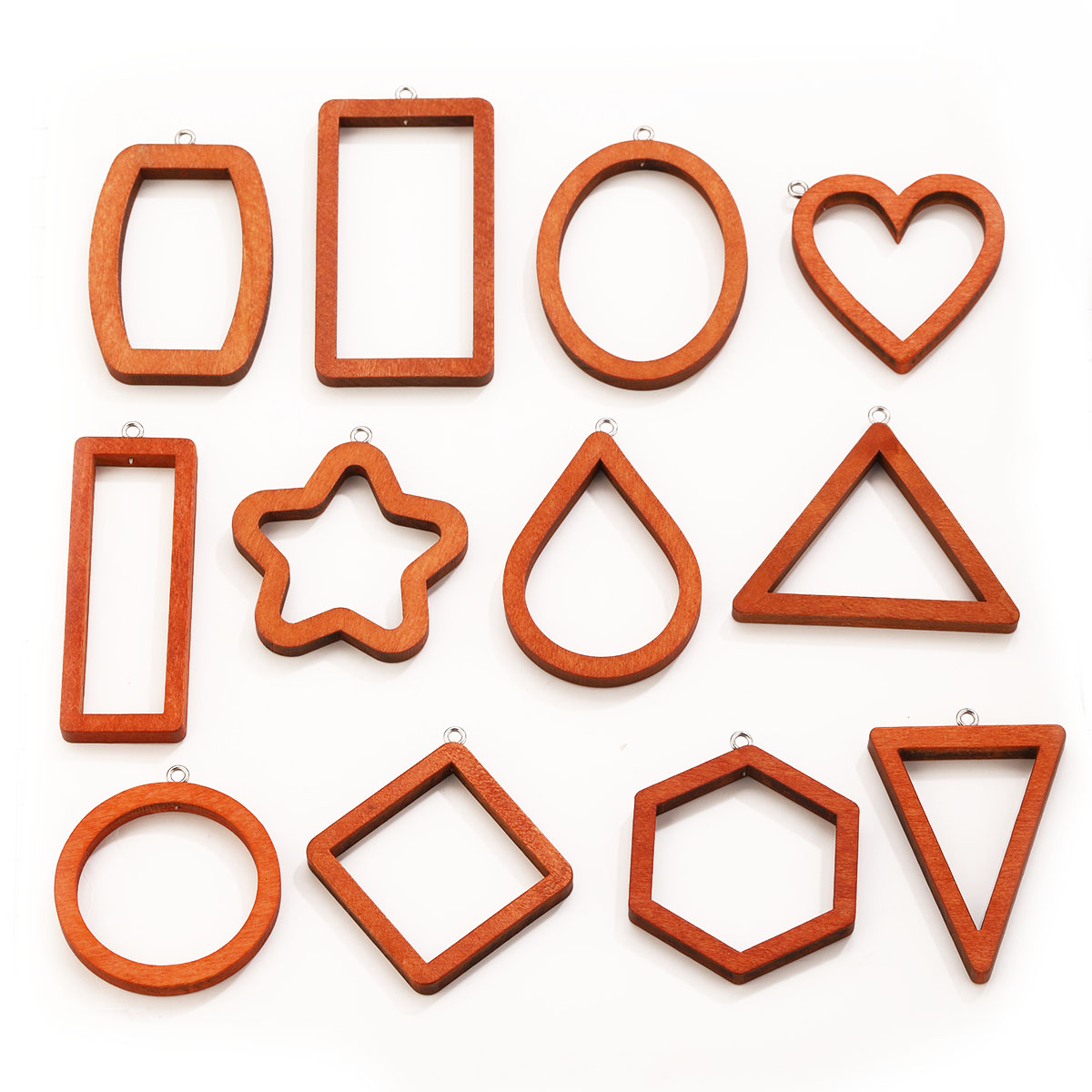 Jewelry Making With Resin - 10 قطع من الحلي الخشبية الهندسية