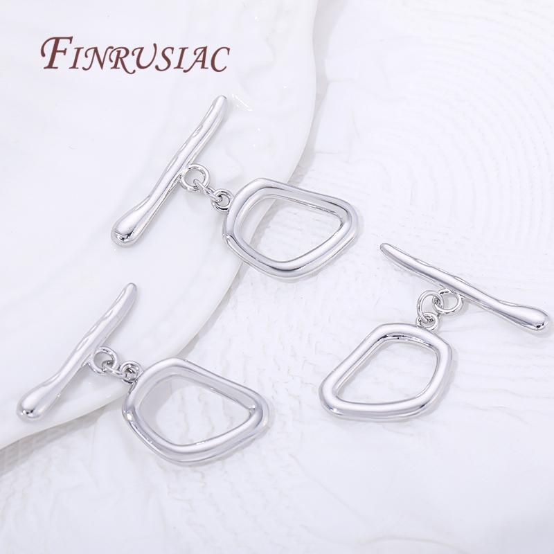 2/4/6 قطعة مشابك تبديل مطلية ب - مراجعة Toggle Clasp Gold وسعره
