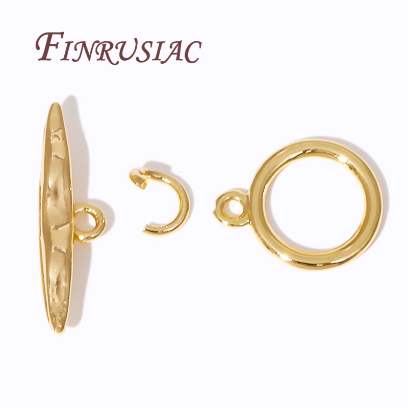 2/4 قطعة 18K مطلية بالذهب تبدي - مراجعة Toggle Clasp Gold وسعره