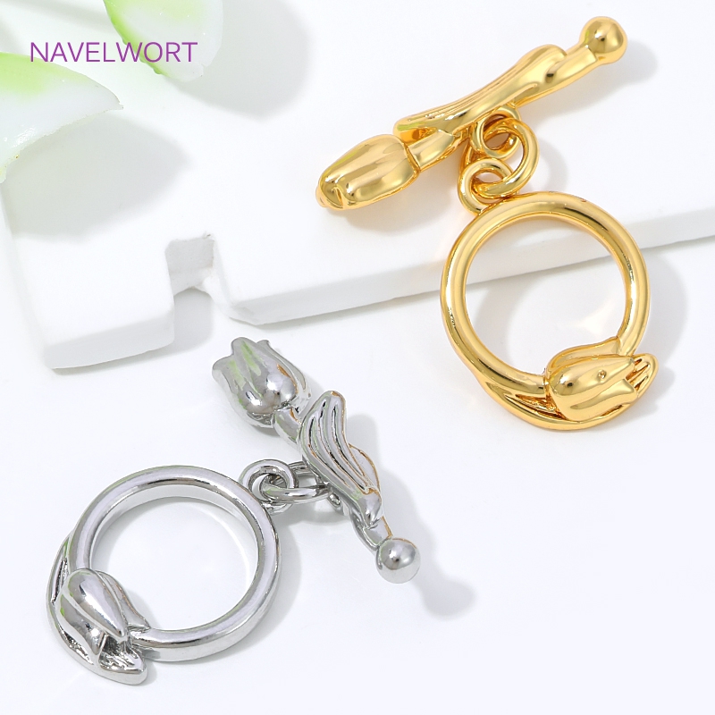مشابك توصيل من النحاس المطلي ب - مراجعة Toggle Clasp Gold وسعره