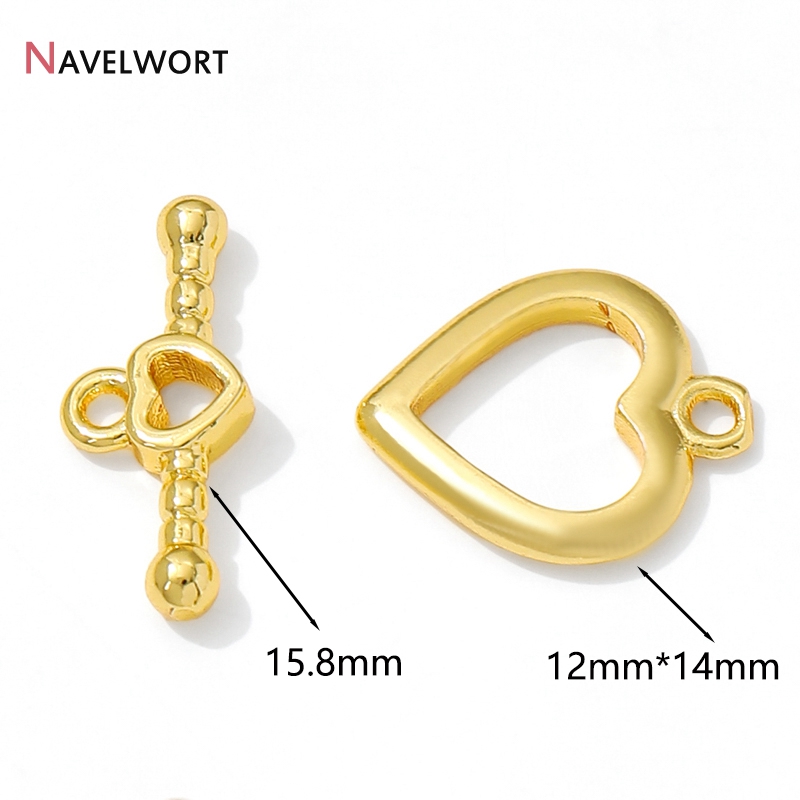 مشابك قلبية OT مطلية بالذهب عي - مراجعة Toggle Clasp Gold وسعره