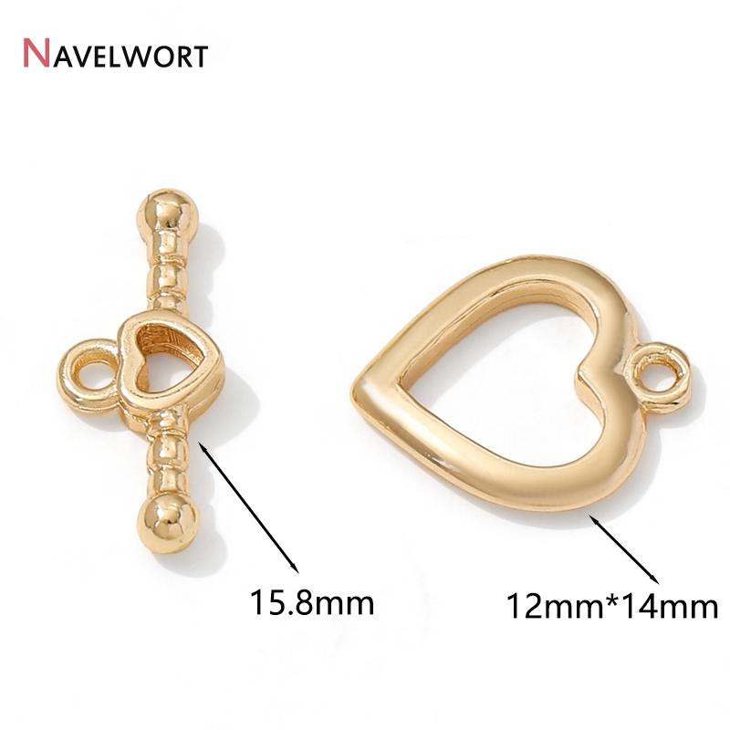 مشابك قلبية OT مطلية بالذهب عي - مراجعة Toggle Clasp Gold وسعره