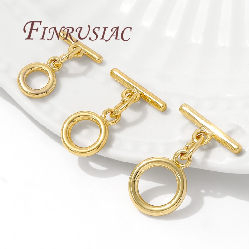 مشبك ذهبي مطلي عيار 18 قيراط ل - مراجعة Toggle Clasp Gold وسعره