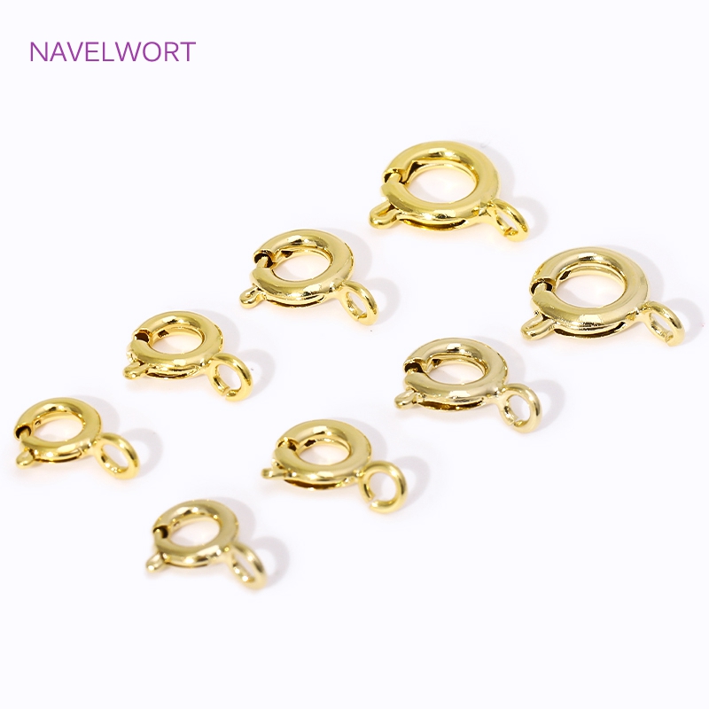 مشابك زنبركية من النحاس المطلي - مراجعة Jewelry Making Gold وسعره