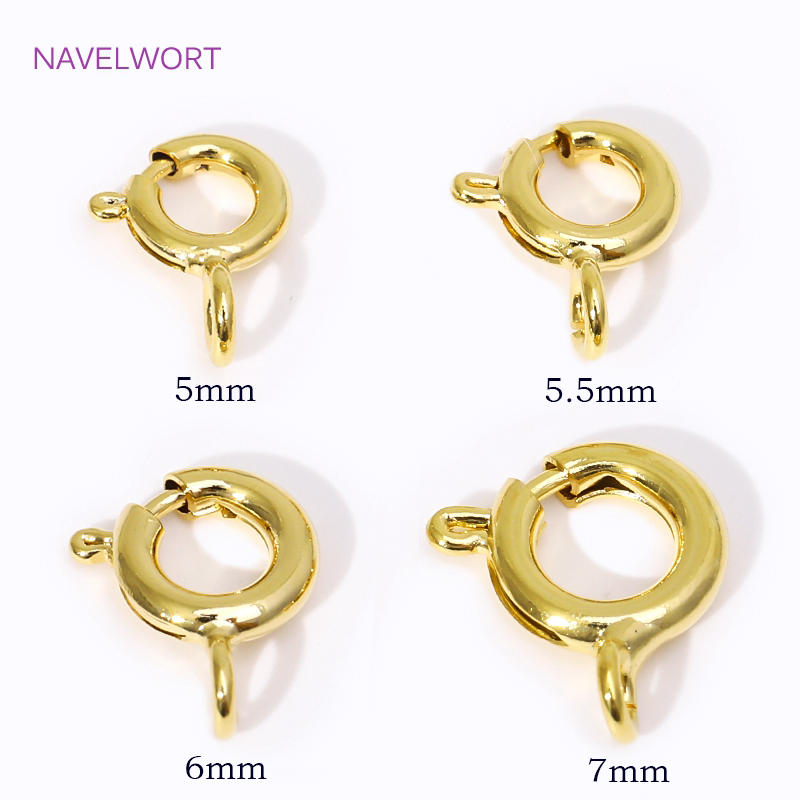 مشابك زنبركية من النحاس المطلي - مراجعة Jewelry Making Gold وسعره