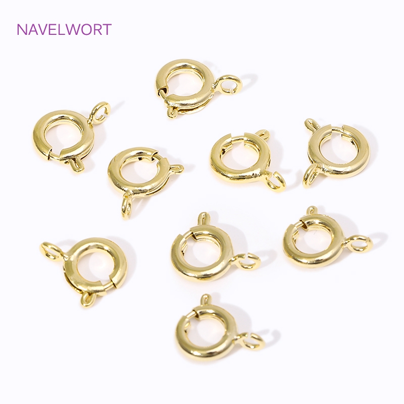 مشابك زنبركية من النحاس المطلي - مراجعة Jewelry Making Gold وسعره