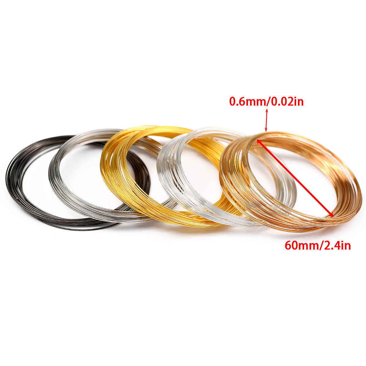 الذاكرة أسلاك الفولاذ 50 حلقات - مراجعة Memory Wire Bracelet وسعره