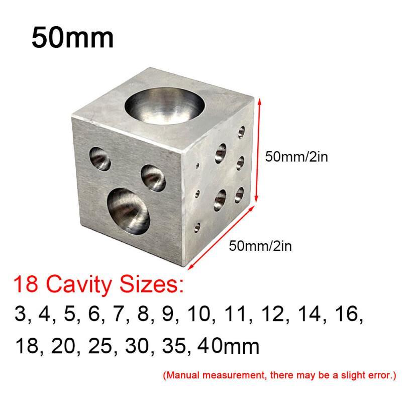 مربع كتلة اللف مع تجاويف الفول - مراجعة Jewelry Making Anvil وسعره