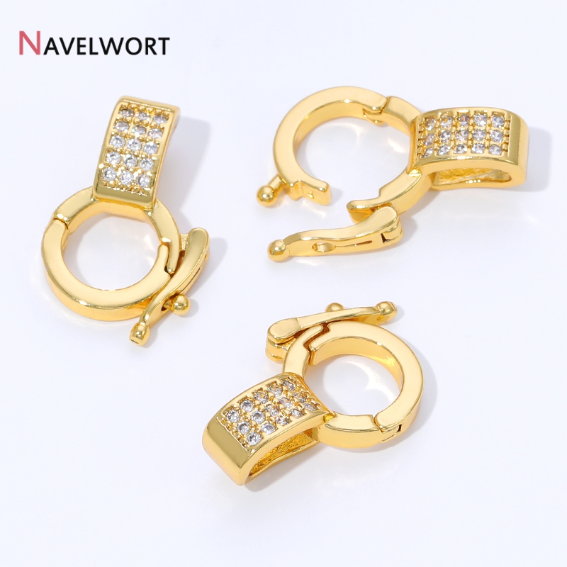 مشبك تعليق قلادة من النحاس الم - مراجعة Jewelry Making Gold وسعره