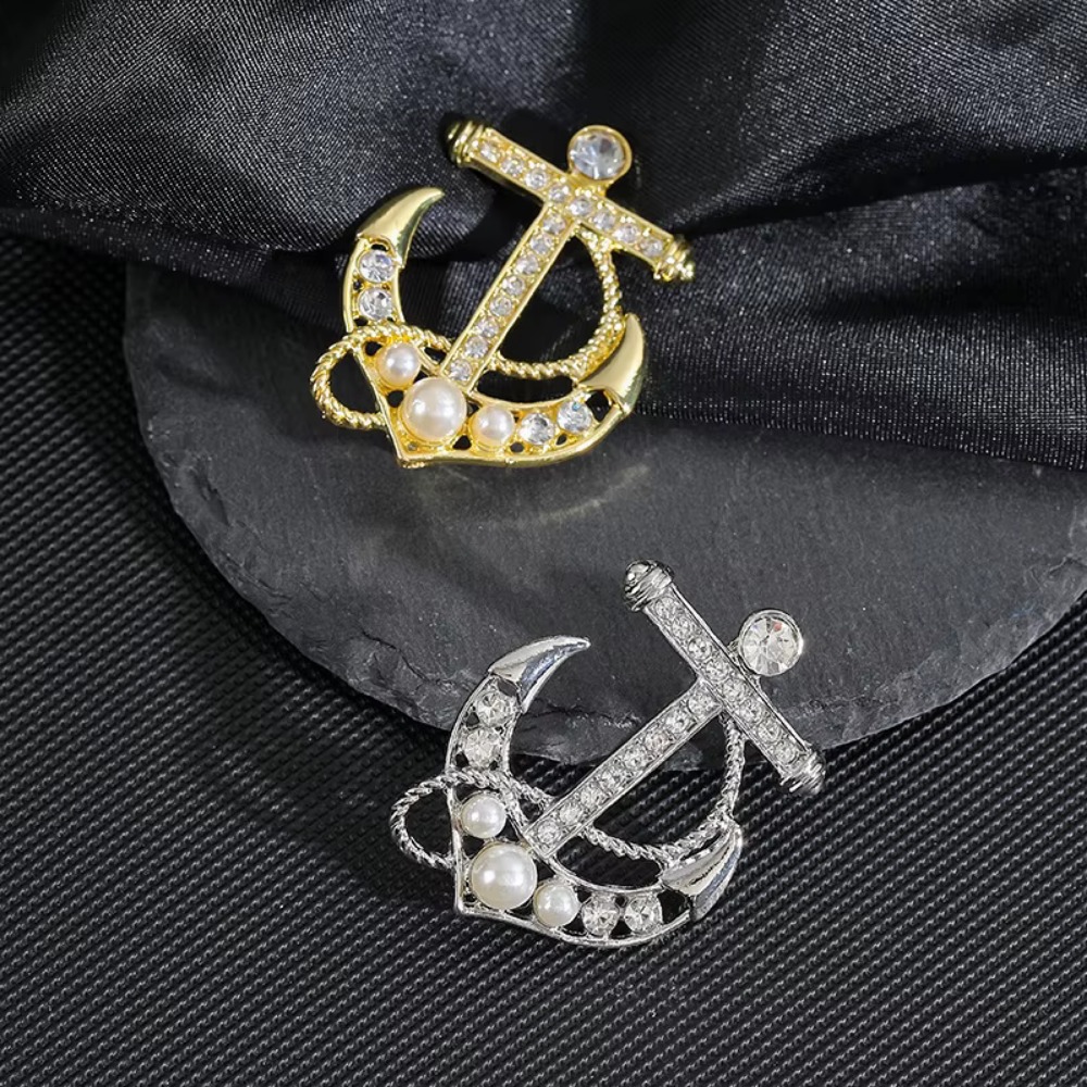 خمر البحرية الدفة مرساة بروش ح - مراجعة Jewelry Making Business وسعره