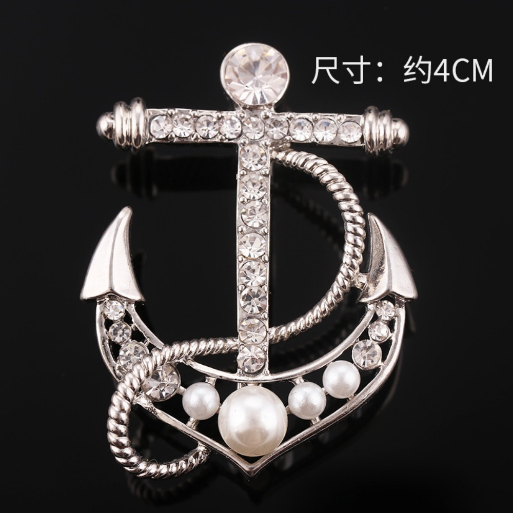 خمر البحرية الدفة مرساة بروش ح - مراجعة Jewelry Making Business وسعره