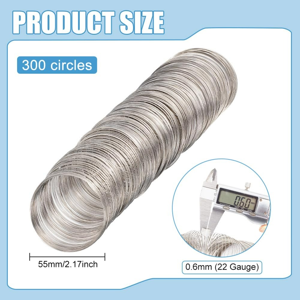 300 حلقة سلك المجوهرات الذاكرة - مراجعة Memory Wire Bracelet وسعره