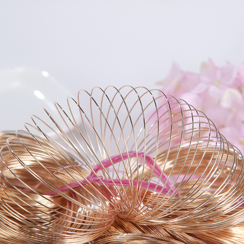 سلك فولاذية للخرزات ، لون ذهبي - مراجعة Memory Wire Bracelet وسعره
