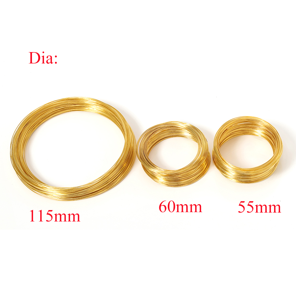 100 الحلقات الذهب ذاكرة الديكو - مراجعة Memory Wire Bracelet وسعره