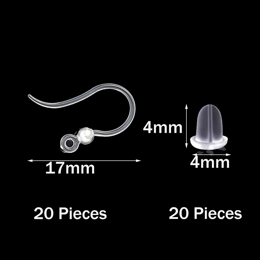 40 قطعة من خطافات القرط البلاس - مراجعة Jewelry Making With Resin وسعره