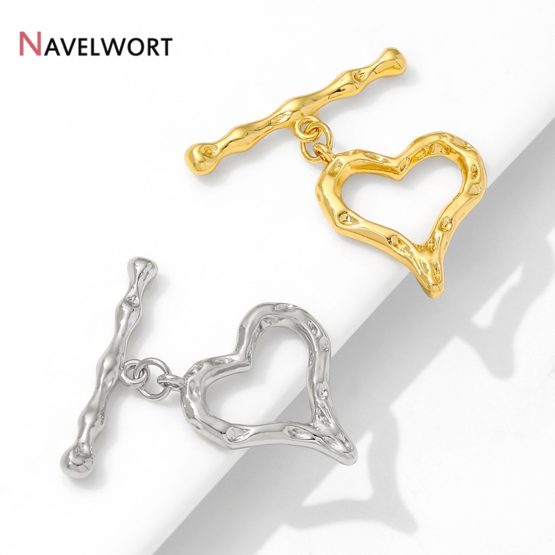 مشابك على شكل قلب مطلية بالذهب - مراجعة Toggle Clasp Gold وسعره