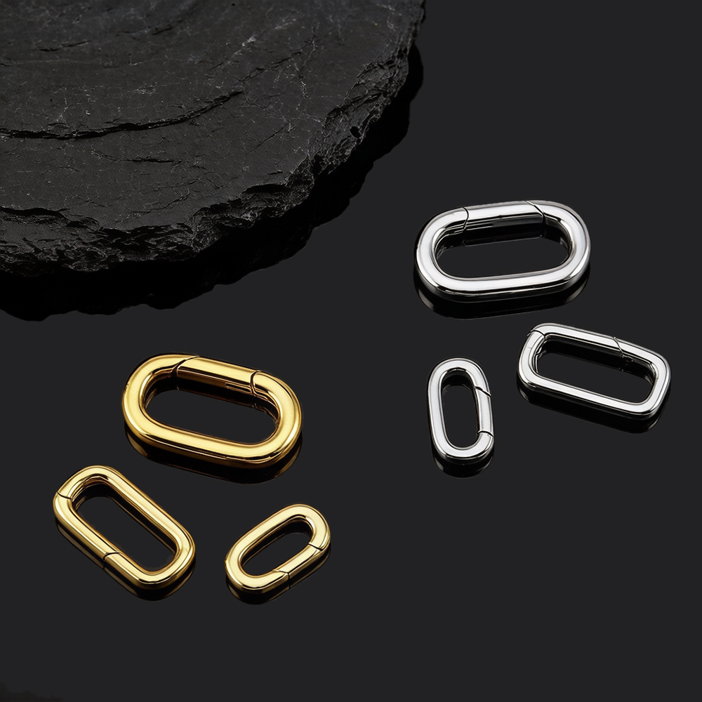 قطعتان من مشابك قلادة بيضاوية  - مراجعة Jewelry Making Basics وسعره