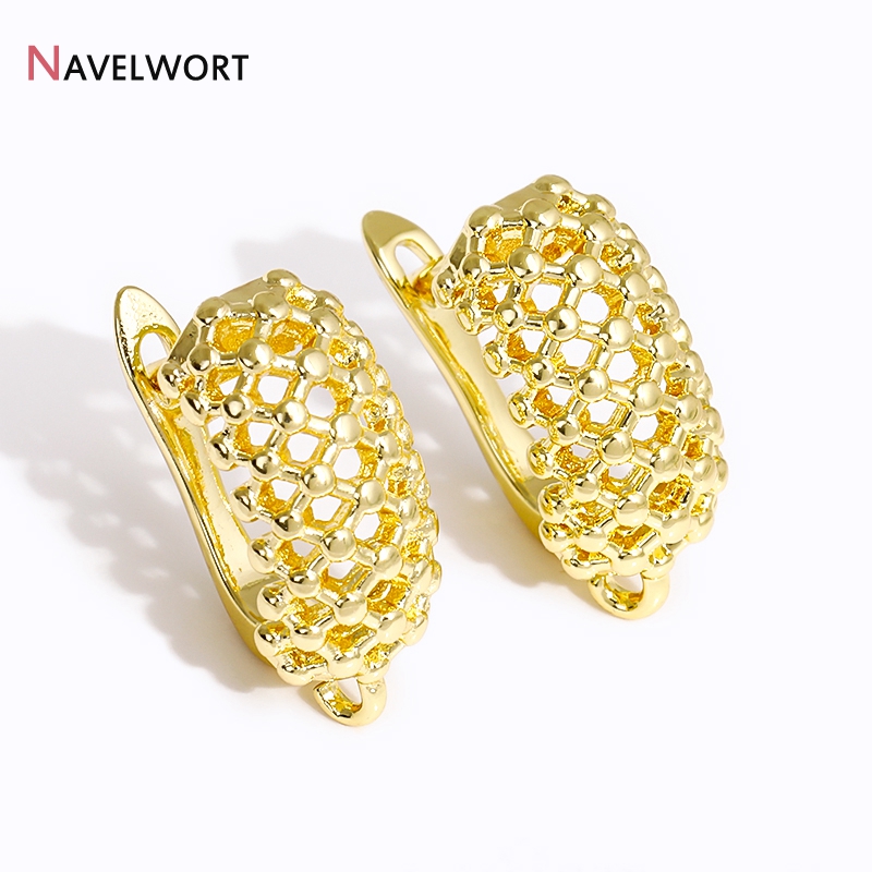 خطافات أقراط من النحاس المطلي  - مراجعة Jewelry Making Gold وسعره