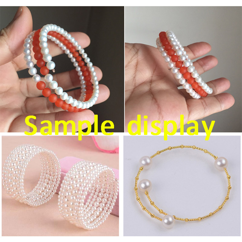 100 حلقات الذهب الصلب اللون سل - مراجعة Memory Wire Bracelet وسعره