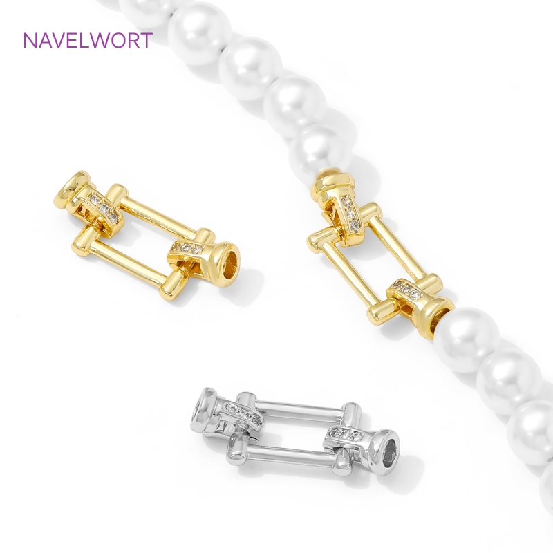 1/2 قطعة مشبك لؤلؤ مطلي بالذهب - مراجعة Jewelry Making Gold وسعره