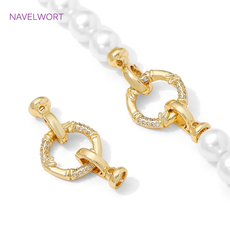 1/2 قطعة مشبك لؤلؤ مطلي بالذهب - مراجعة Jewelry Making Gold وسعره